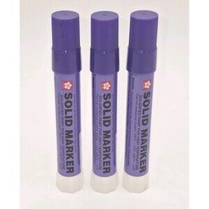3 Sakura Purple Solid Paint Permanent Markers Twist-Up Tip